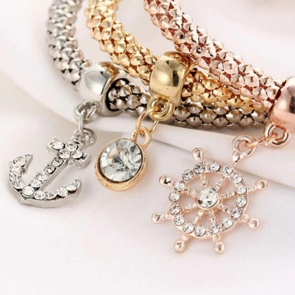 *Madison* 3 Pc. Nautical Bracelet Set - Picture 4 of 6